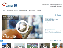 Tablet Screenshot of canal10tv.com
